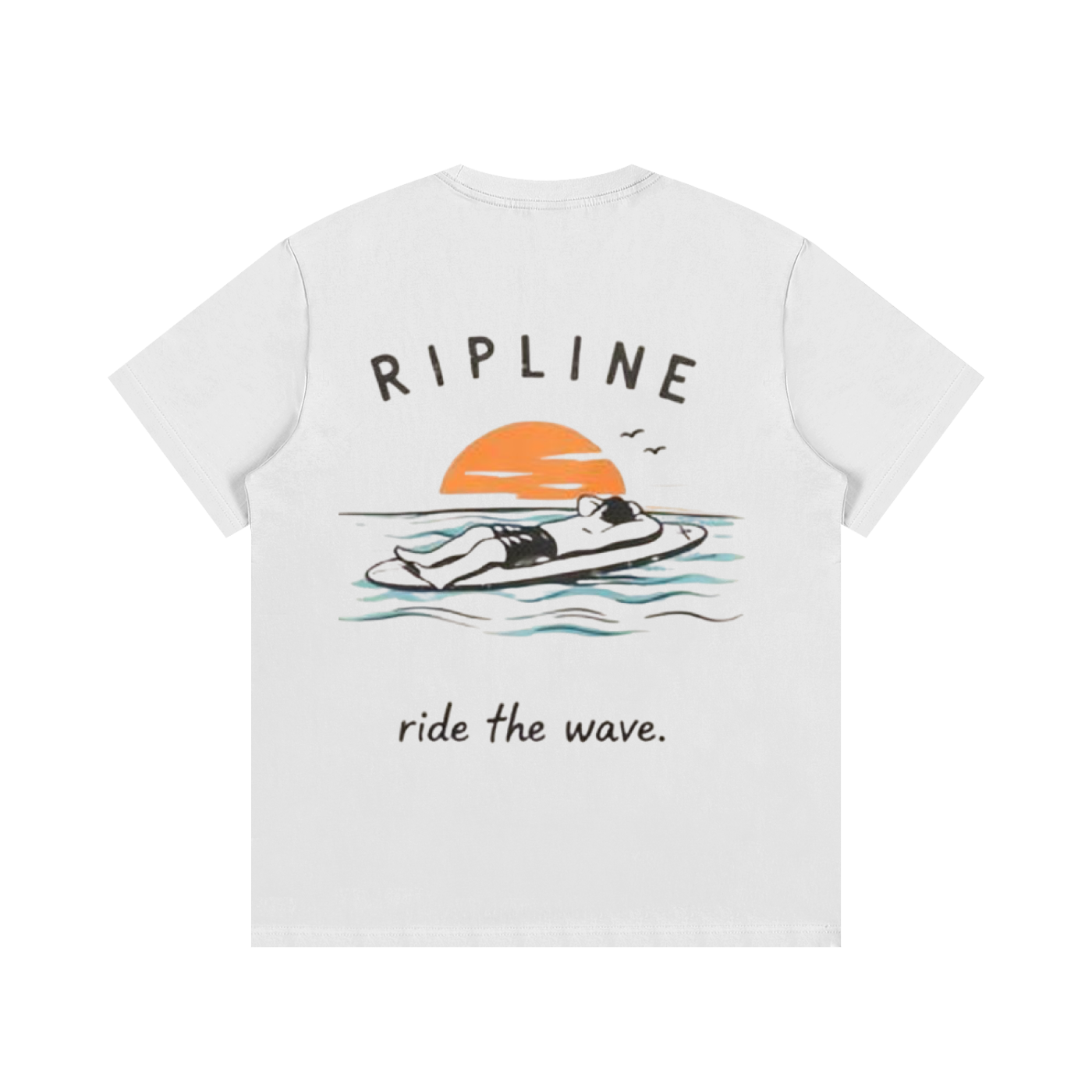 Adult ride the wave tee