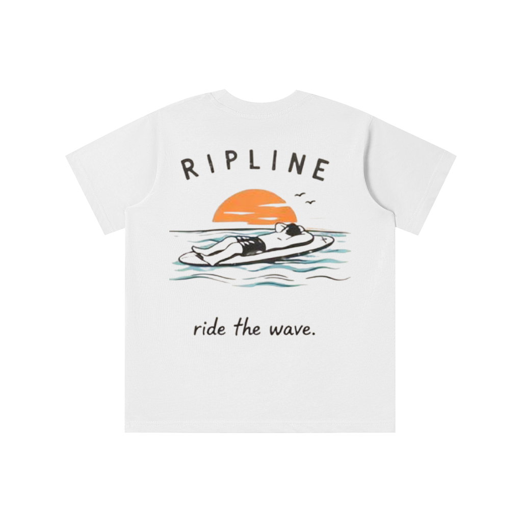 Kids and teens ride the wave tee